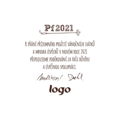 Čtvercové Vánoční přání 179