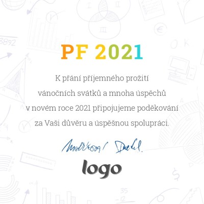 Čtvercové Vánoční přání 267