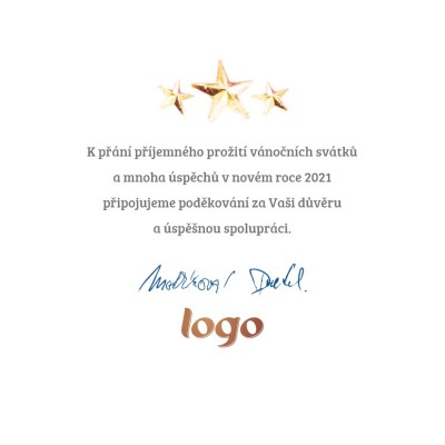 Čtvercové Vánoční přání 29