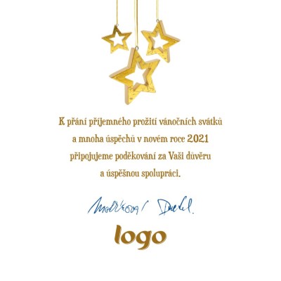 Čtvercové Vánoční přání 68